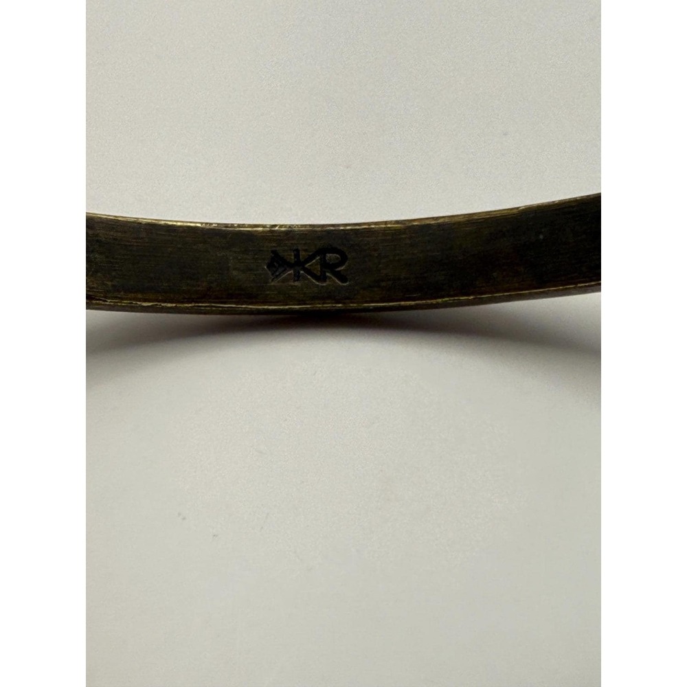 Set of 2 Silpada K&R Modern Maven Brass Bracelets – Designer Statement Jewelry - Picture 4 of 11